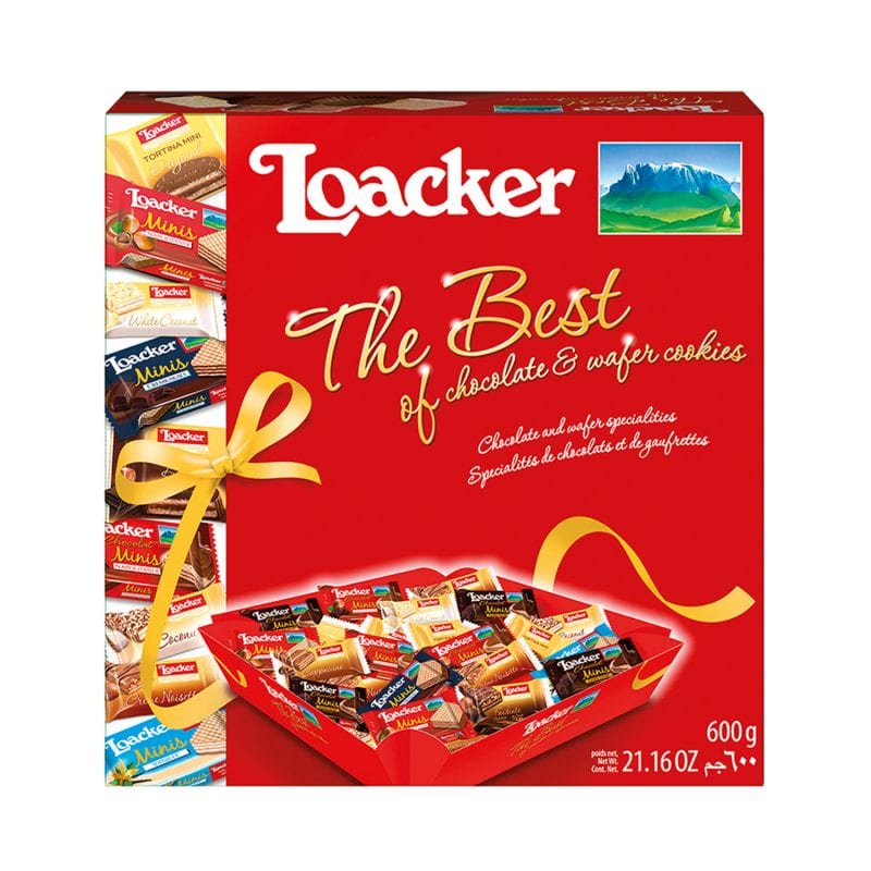 Loacker The Best Of Chocolate Wafer Cookies 600Gm Shopifull