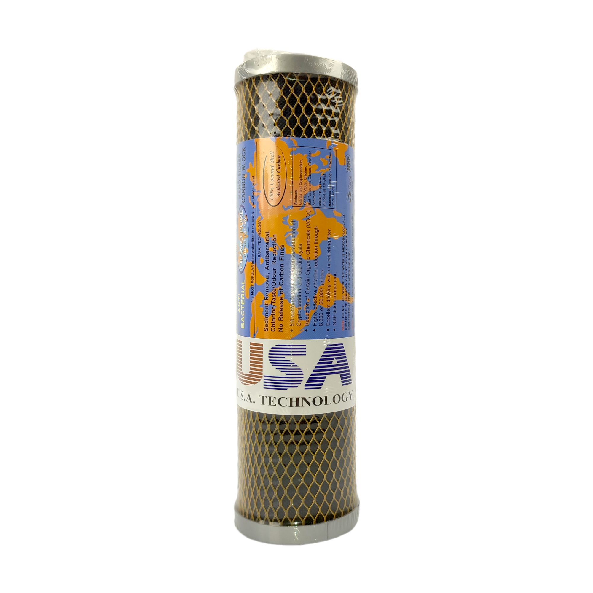 Olsmo Pure Usa Filter Technology Anti Bacterial Nano Silver Carbon