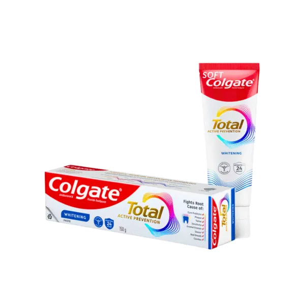 Colgate Total Active Prevention Whitening Toothpaste - 150g Colgate Total Active Prevention Whitening Toothpaste - 150g - Image 1