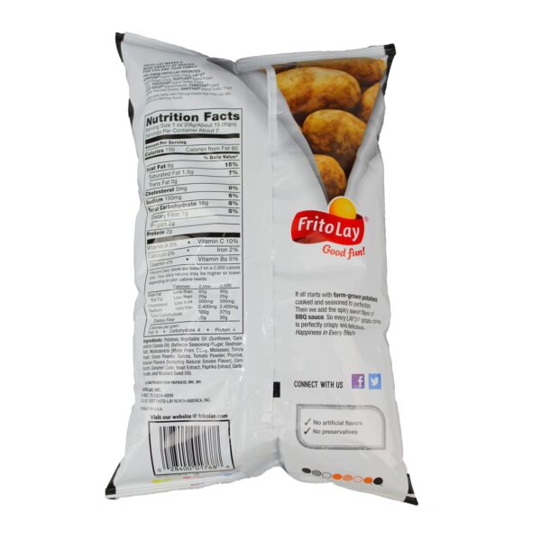 Lays Barbecue Flavored Potato Chips 184.2Gm | Shopifull