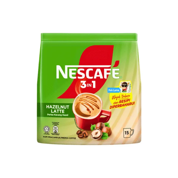 2 Nescafe 3in1 Hazelnut Latte - 15x23g - Image 1