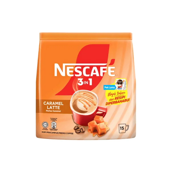 3 Nescafe 3in1 Caramel Latte - 15x23g - Image 1