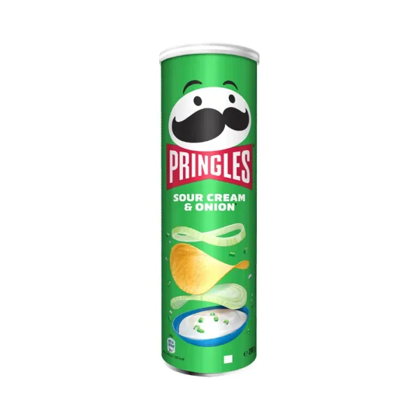 Pringles Sour Cream & Onion Flavoured Potato Chips 158g Pringles Sour Cream & Onion Flavoured Potato Chips - 158g - Image 1