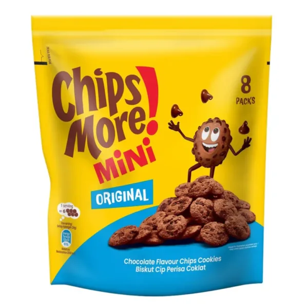 Chips More Mini Original Chocolate Chips Cookies 8sx24g - Image 1