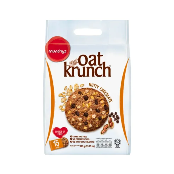 Untitled design - 2025-06-25T203156.238 Munchy's Oat Krunch Nutty Chocolate - 390g - Image 1