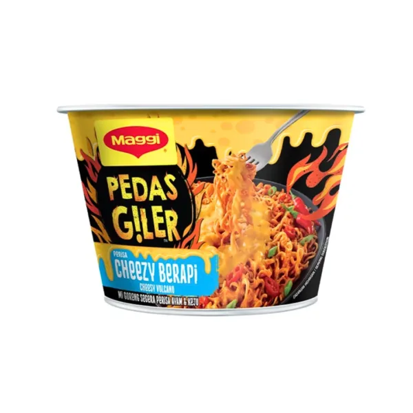 Maggi Pedas Giler Mi goreng Cup Noodles - 94g - Image 1