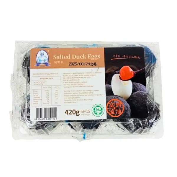 MR.TEN Salted Duck Eggs [6Pcs] - 420g - Image 1