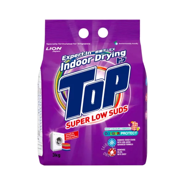 Top Detergent Powder Super Low Suds Colour Protect - 3Kg - Image 1