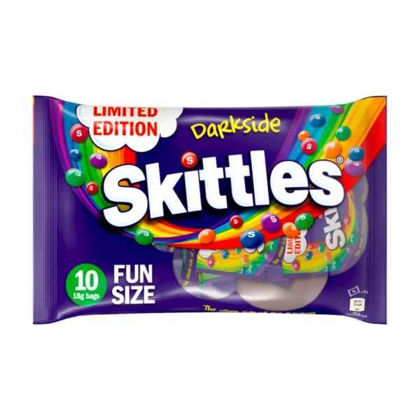 Skittles Limited Edition Darkside Fun Size (18 X 18g) Bags - 324g - Image 1