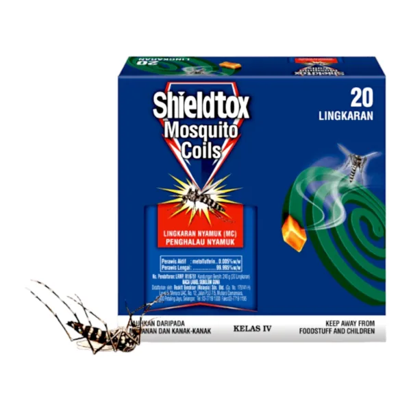 Shieldtox Mosquito Coils - 20 Lingkaran Shieldtox Mosquito Coils - 20 Lingkaran - Image 1
