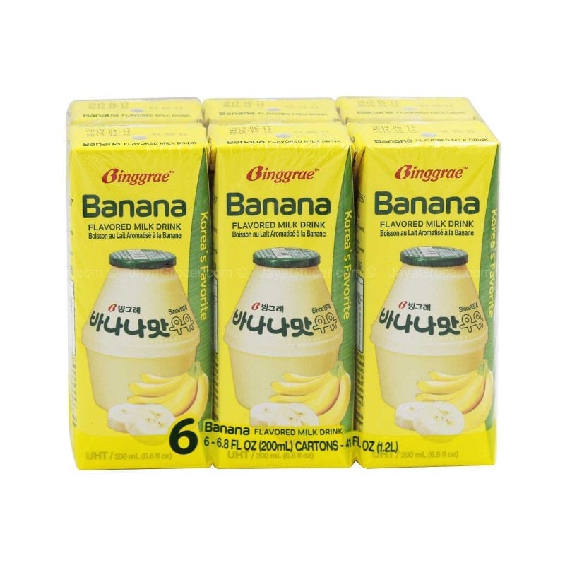 Binggrae Banana Flavored Milk Drink 6Pcsx200ml – Shopifull