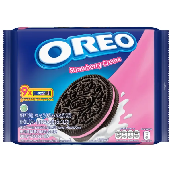 1b4973b64c72d8d5ce2aa3727dafd35d Oreo Chocolate Sandwich Cookies With Strawberry Creme - 9X27.6g - Image 1