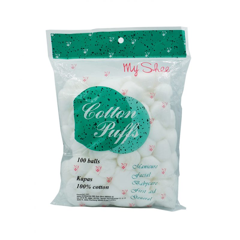 My Shee Cotton Puffs 100% Cotton Balls 100 Pieces – Shopifull