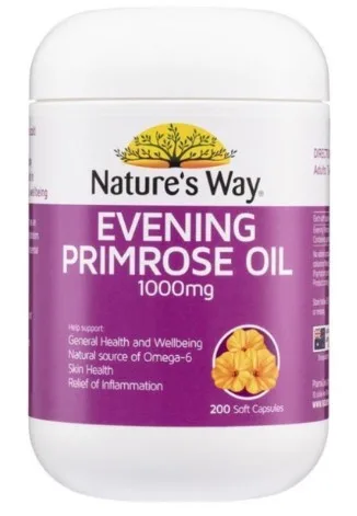 Nature’s Way Evening Primrose Oil 1000mg 200 Capsules Nature's Way Evening Primrose Oil 1000mg 200Capsules - Image 1