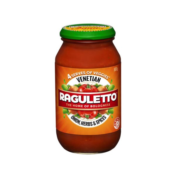 Raguletto Venetian Onion,Herbs & Spices Sauce - 500g - Image 1