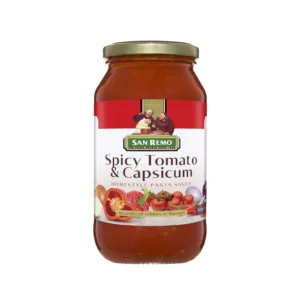 San Remo Spicy Tomato & Capsicum Pasta Sauce - 500gm