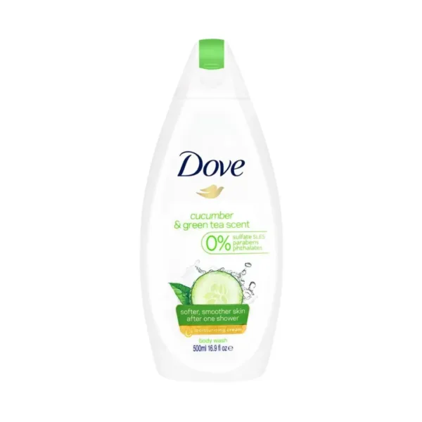 Dove Cucumber & Green Tea Scent Softer,Smoother Skin After One Shower Body Wash - 500ml Dove Cucumber & Green Tea Scent Softer,Smoother Skin After One Shower Body Wash - 500ml - Image 1