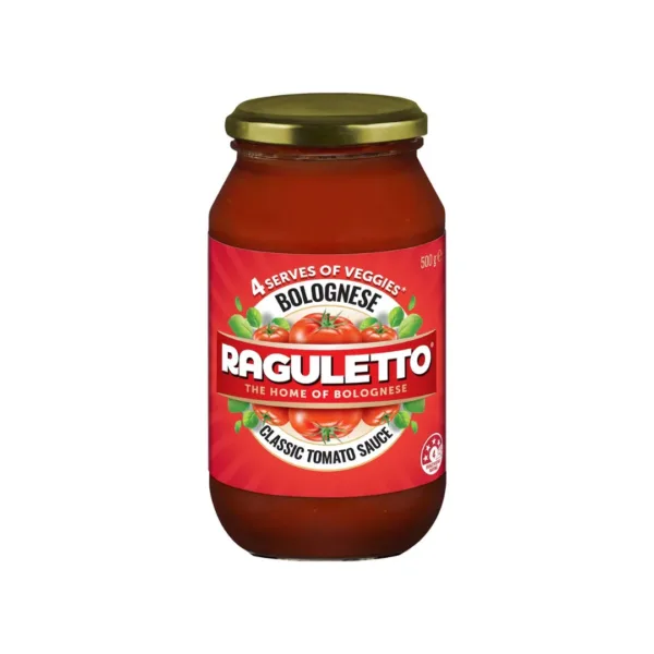 Raguletto Bolognese Classic Tomato Sauce - 500g - Image 1