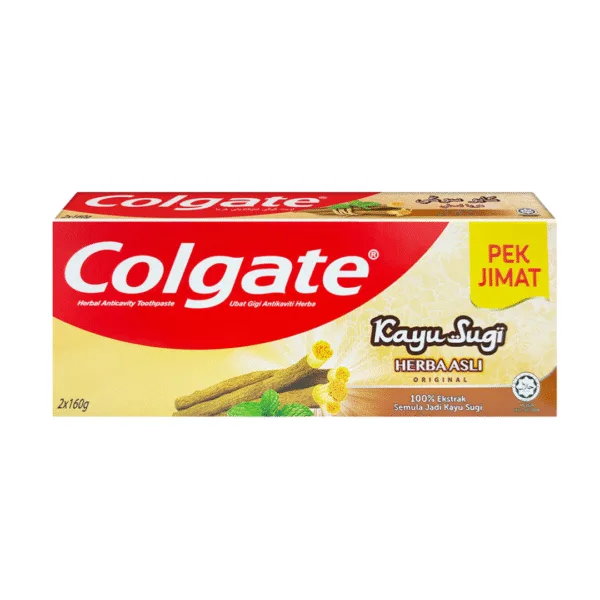 Colgate Kayu Sugi Herba Asli Orginal Tooth Paste - 2x160g - Image 1