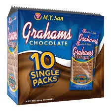 M.Y. San Grahams Chocolate 10 Single Pack - 250g