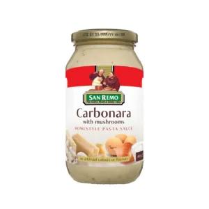 San Remo Carbonara with Mushroom Pasta Sauce 480g