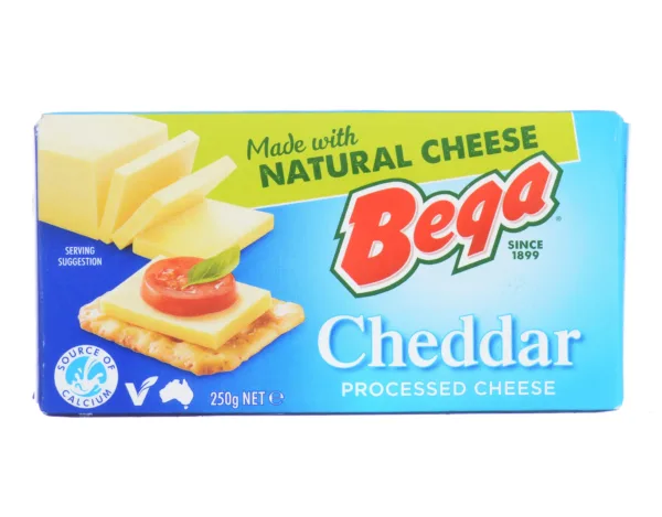 Bega Cheddar Processed Cheese 250g - Image 1