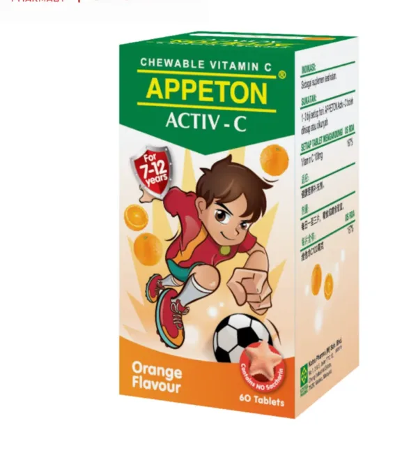 Appeton Activ-C 100mg Orange 60’s - Image 1