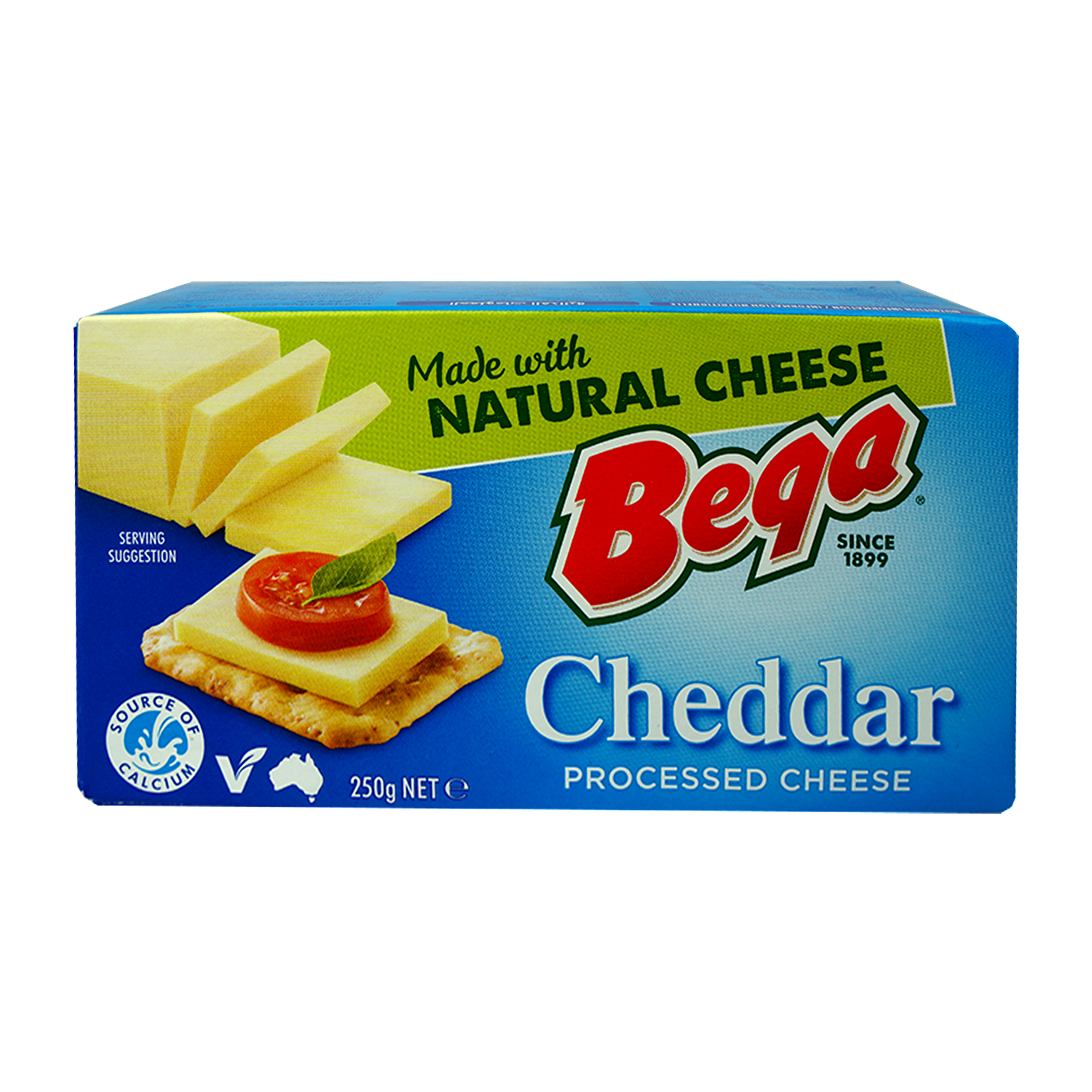 Bega Cheddar Processed Cheese 250g – Shopifull