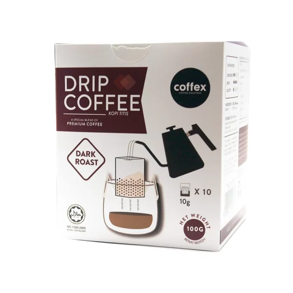 Coffex Drip Coffee Dark Roast 10Pcsx10g - Image 1