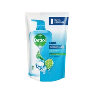 Dettol Refill Body Wash Cool Long Lasting Odour Protection Antibacterial Bodywash Mint & Bergamot 850g