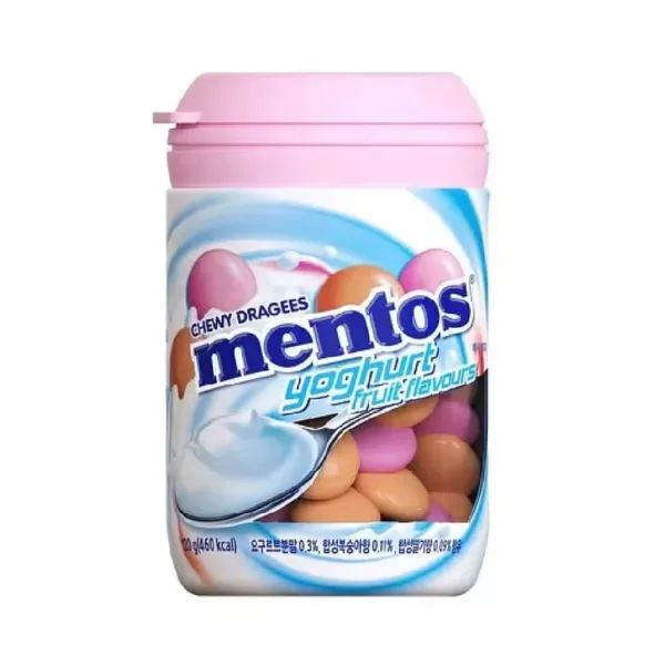 Chewy Dragees Mentos Yoghurt Fruit Flavours 120g - Image 1