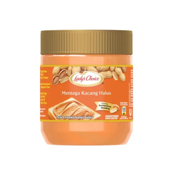 Ladys Choice Mentega Kacang Halus Thick & Creamy Peanut Butter 340g - Image 1