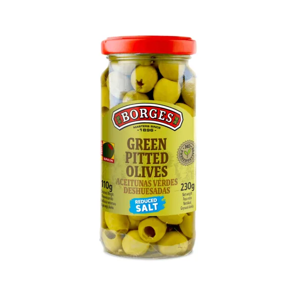 Borges Green Pitted Olives - 230g - Image 1