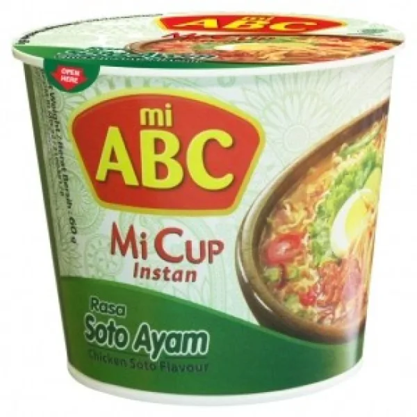 Mi Abc Cup Chicken Soto Flavour - 60g Mi Abc Cup Chicken Soto Flavour - (2x60g) - Image 1