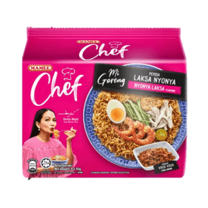 Mamee Chef Perisa Laksa Nyonya Flavour Instant Noodles - 4x93g