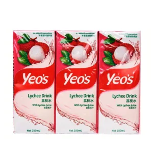 Yeo's Lychee Flavoured Juice - 6Pcsx250ml