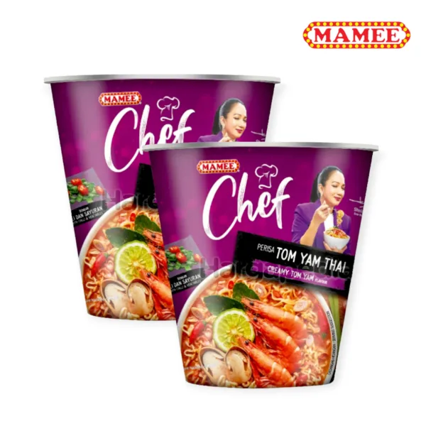 Mamee Chef Perisa Tom Yam Thai Creamy Tom Yam Flavour 70g - 2Pcs - Image 1