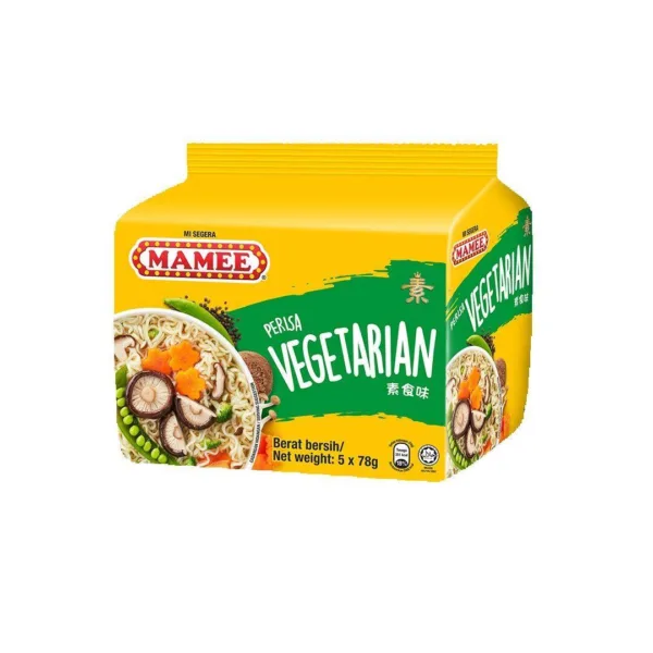 Mamee Perisa Vegetarian Falvour Instant Noodle - 5x80g - Image 1