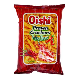 Oishi Prawn Crackers Spicy Flavour 3.17 oz (90g)