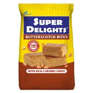 Super Delight Brownie Butterscotch Caramel and Chocolate Chips Bites 180gm