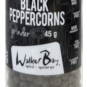 Walker Bay Black Peppercorns Grinder 45g