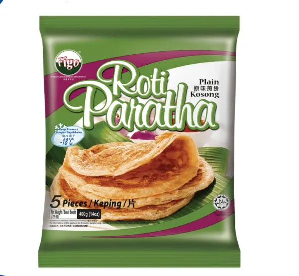 Figo Roti Paratha Kosong Plain 5pieces 400g - Image 1