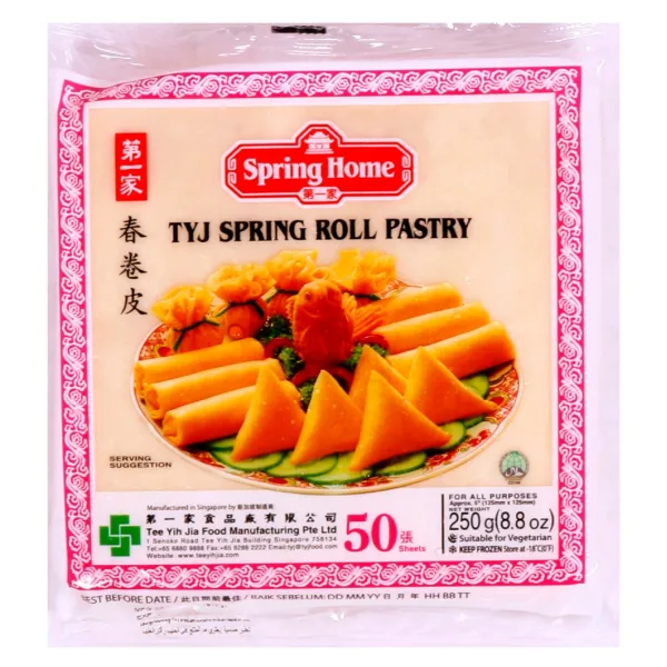 Spring Home TYJ Spring Roll Pastry 50s 250g Spring Home TYJ Spring Roll Pastry 50s 250g - Image 1
