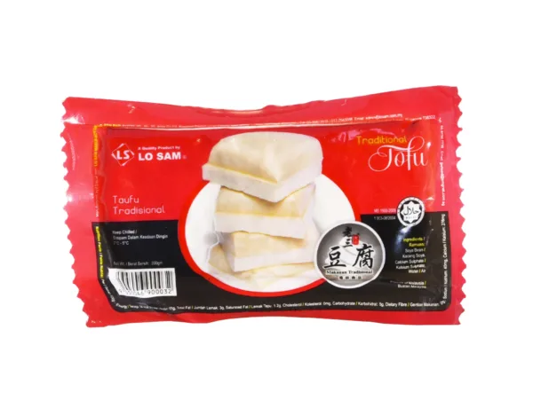 Lo Sam Traditional Tofu, Taufu Traditional (2 pcs x 200gm) - Image 1
