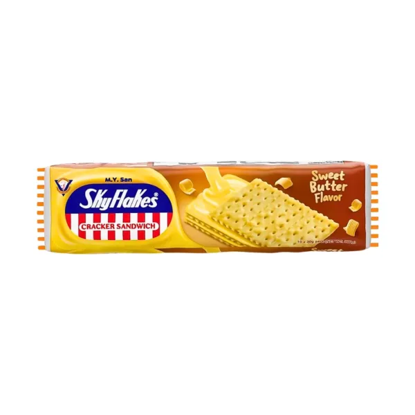 M.Y.San Sky Flakes Cracker Sandwich Sweet Butter Flavor - 300g - Image 1