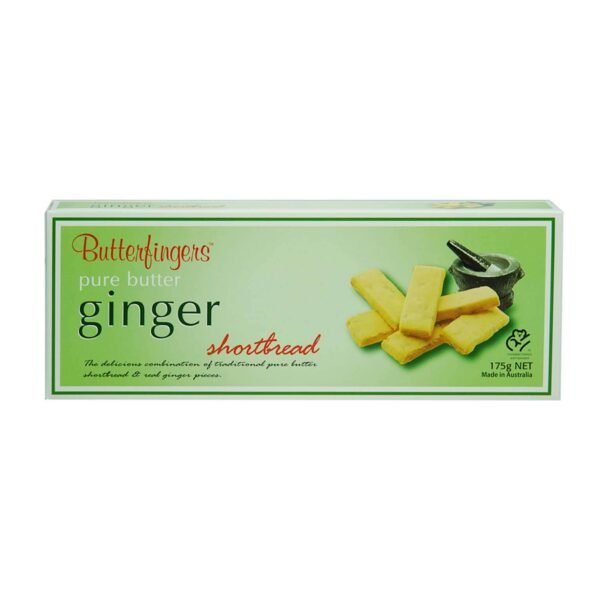 Butterfinger pure butter ginger Butterfingers Pure Butter Ginger Shortbread 175g - Image 1