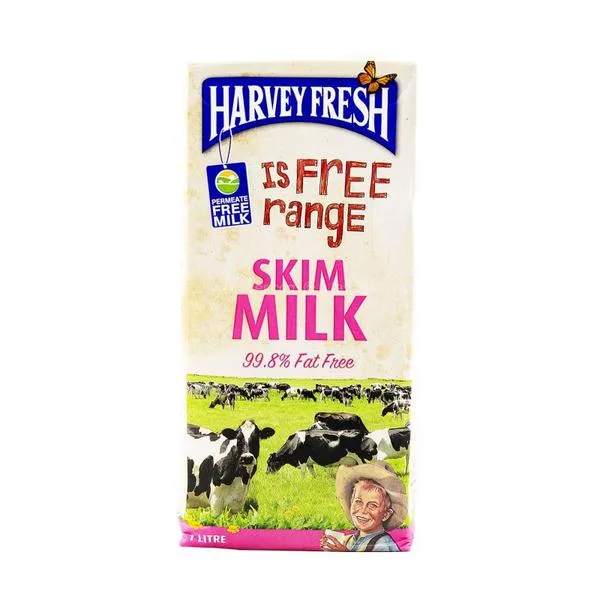 085721-1-1_1fc0129b-b786-49e1-b0b6-cbca0c9f119e_grande Harvey Fresh Skim Milk is free Range 99.8% Fat Free 1L - Image 1