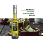 BORGES Aromatics Condiment of Olive Oil INFUSED with fresh basil 200mL - Image 2