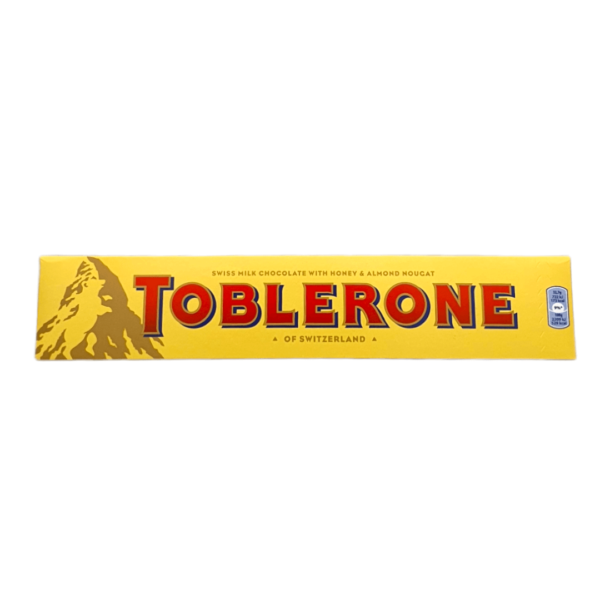 Toblerone Milk Chocolate With Honey & Almond Nougat 360g - Image 1