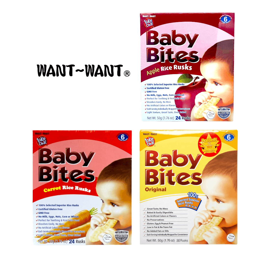 Take One Baby Bites Rice Rusks 50g – Shopifull